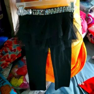 Pair frilly black pants